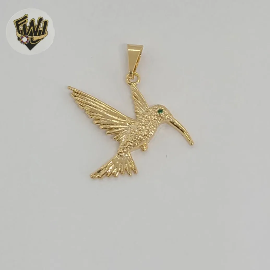 (1-2323-2) Gold Laminate - Hummingbird Pendants - BGF