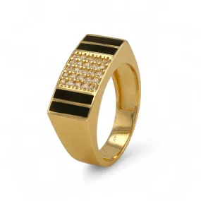 14K Yellow gold band ring-227414