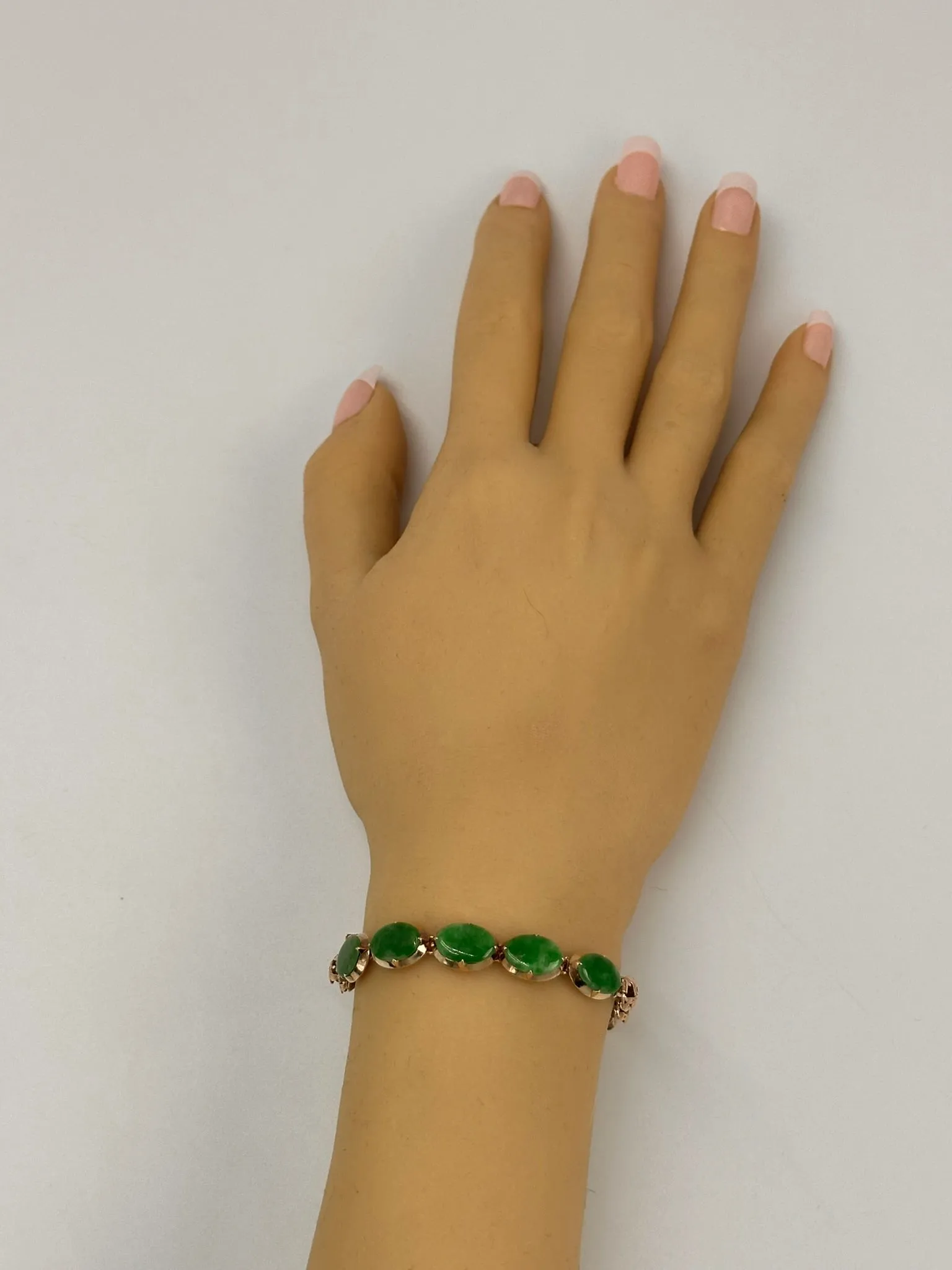 14kt yellow gold Jade Bracelet