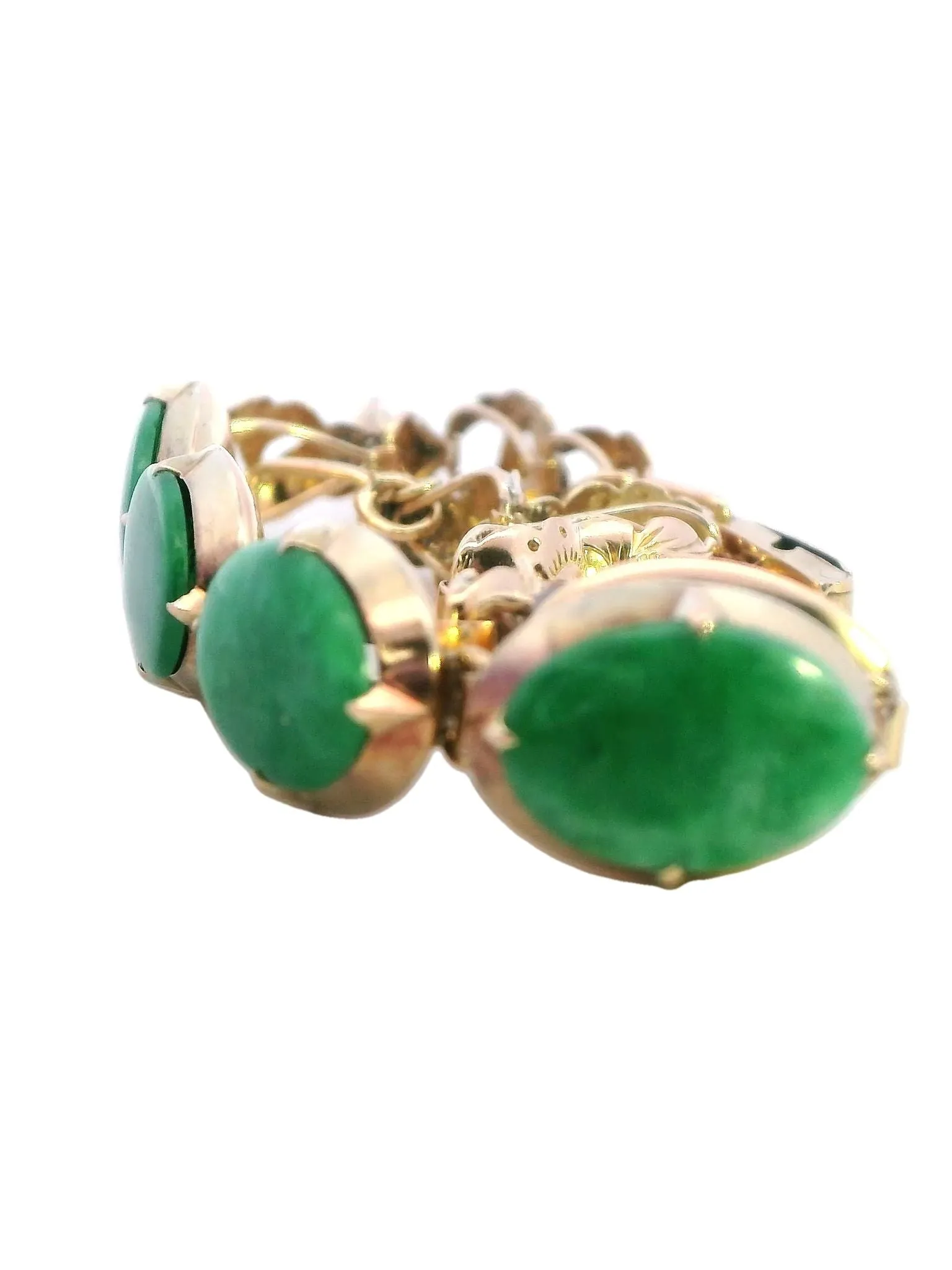 14kt yellow gold Jade Bracelet