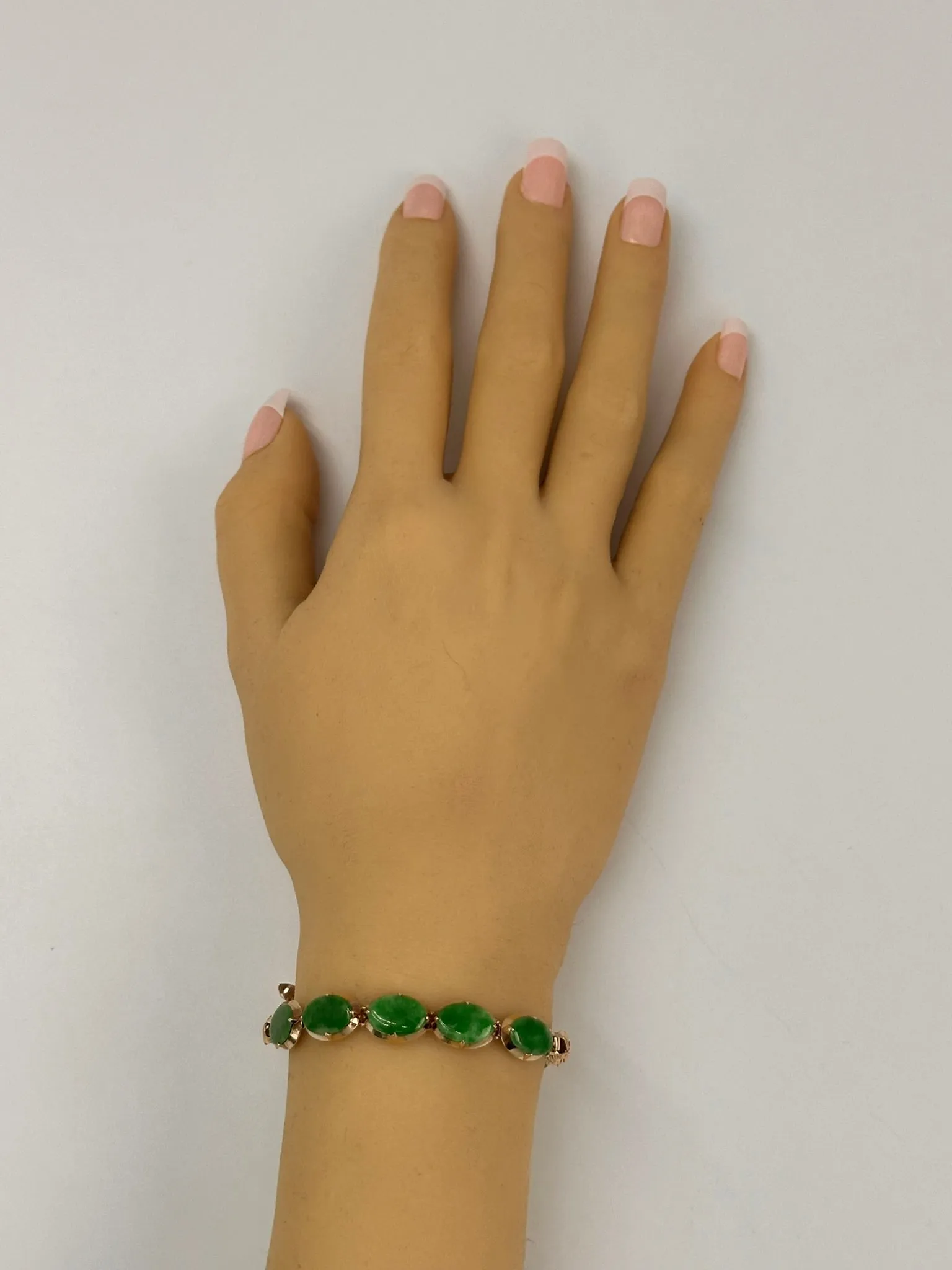 14kt yellow gold Jade Bracelet