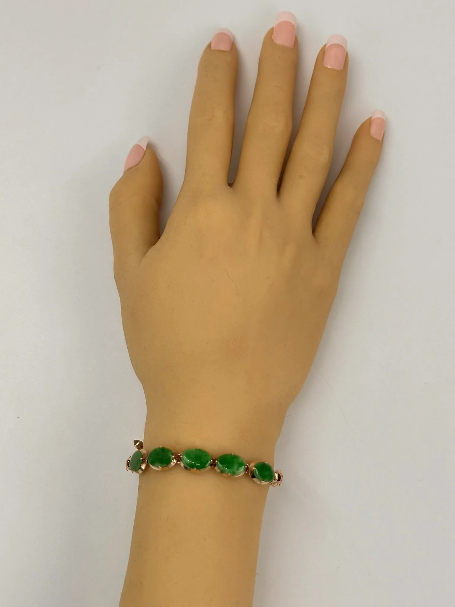 14kt yellow gold Jade Bracelet