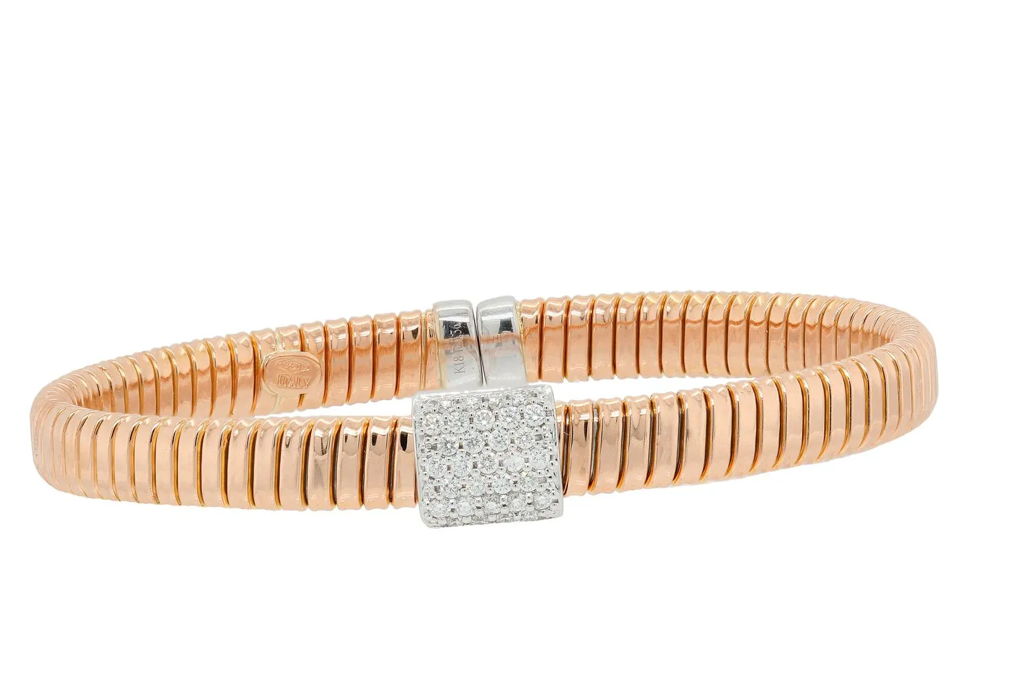 18k Diamond Cuff Bangle