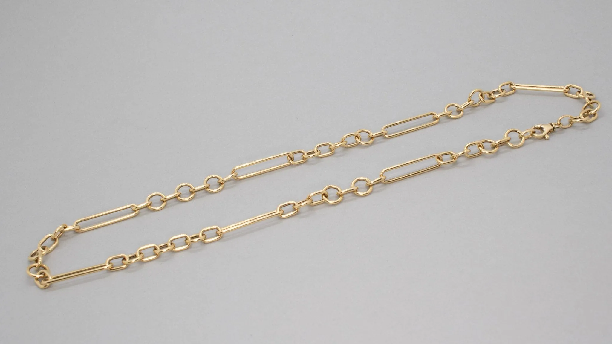 18K Trombone Chain Large