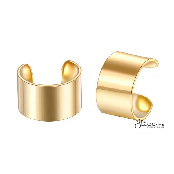 316L Surgical Steel Plain Clip Ear Cuffs - No Piercing | Minimalist Ear Cuffs