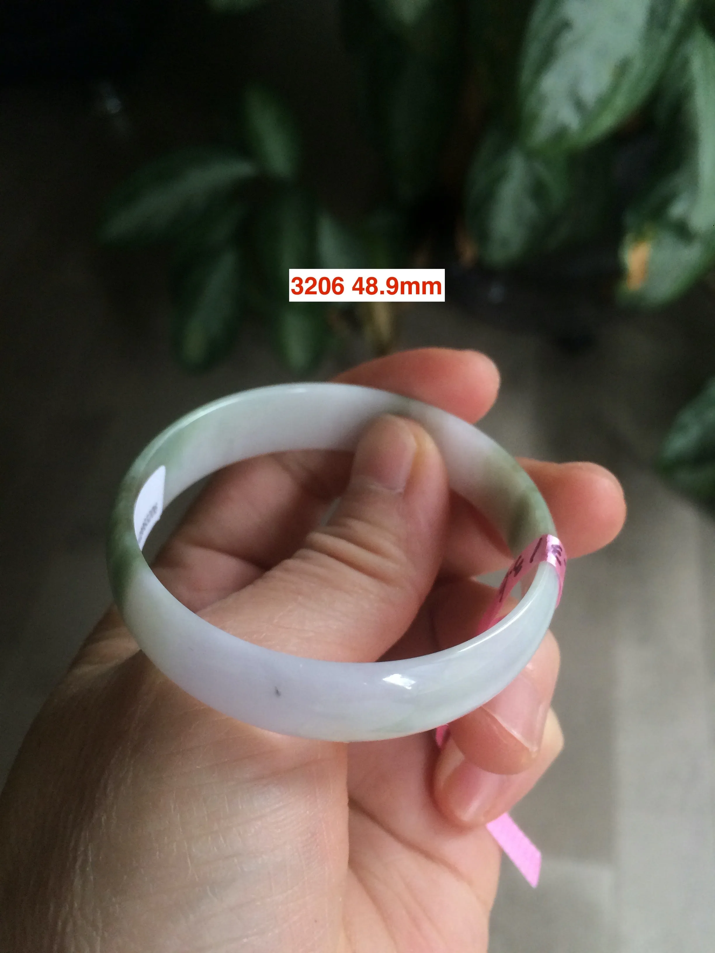 47-48mm certified Type A 100% Natural light sunny green/purple/brown thin kids Jadeite Jade bangle Group KS71