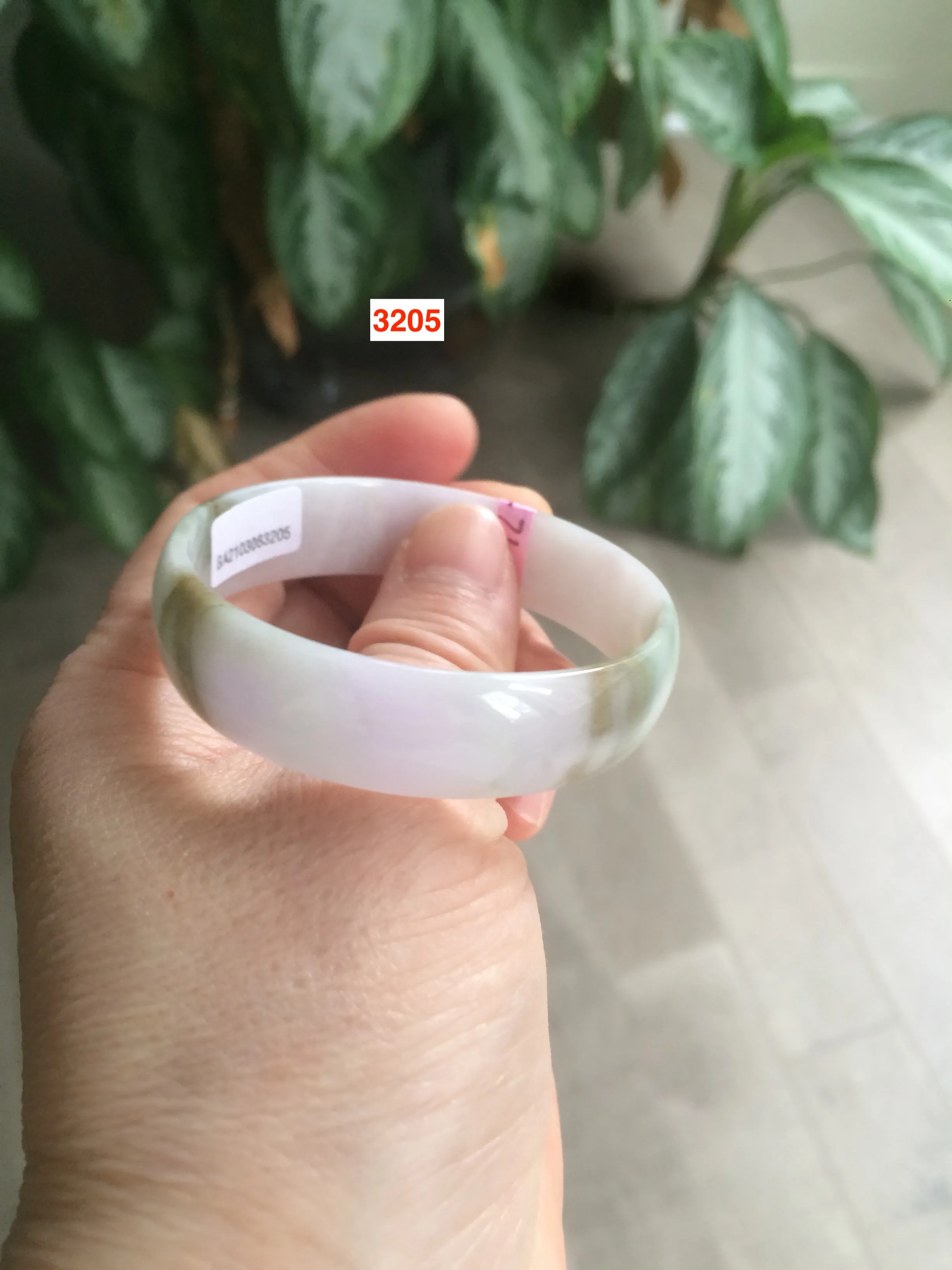 47-48mm certified Type A 100% Natural light sunny green/purple/brown thin kids Jadeite Jade bangle Group KS71