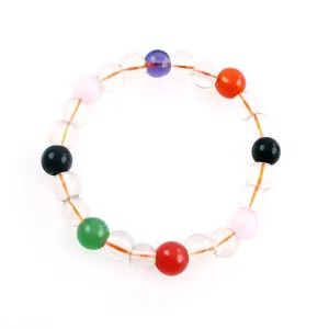 8mm Gemstone Beads Stretch Bracelet