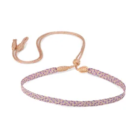 Ania n°2 Choker in Peach Purple