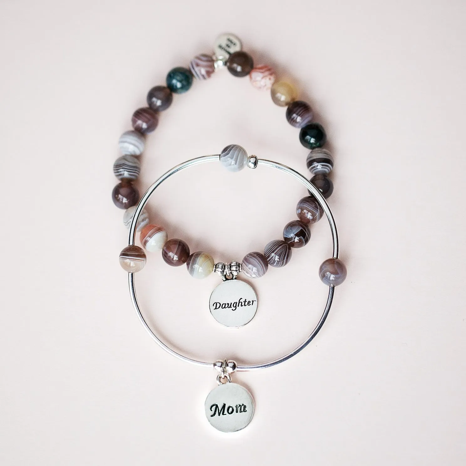 Aunt | Soft Bangle Charm Bracelet | Botswana