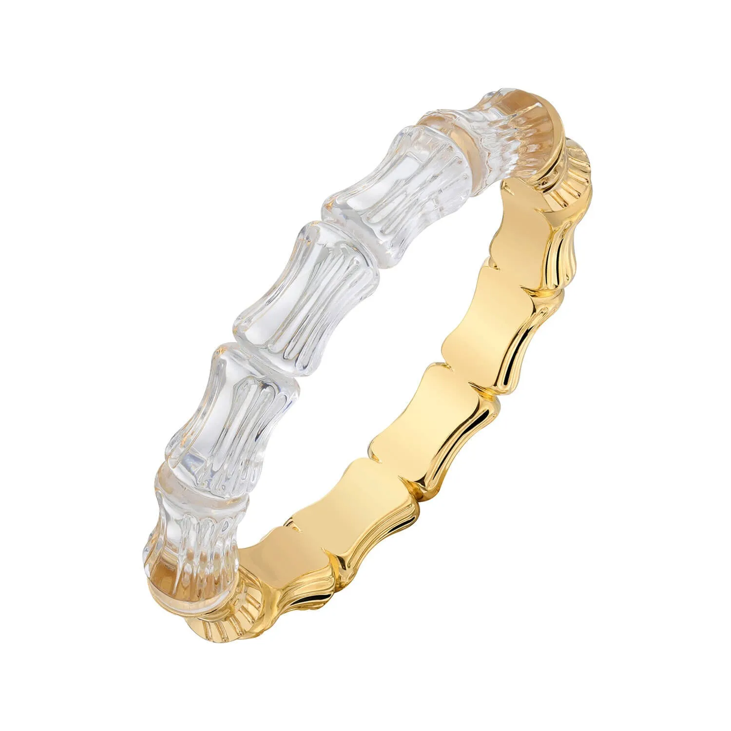 Bamboo Lucite Hinge Bangle