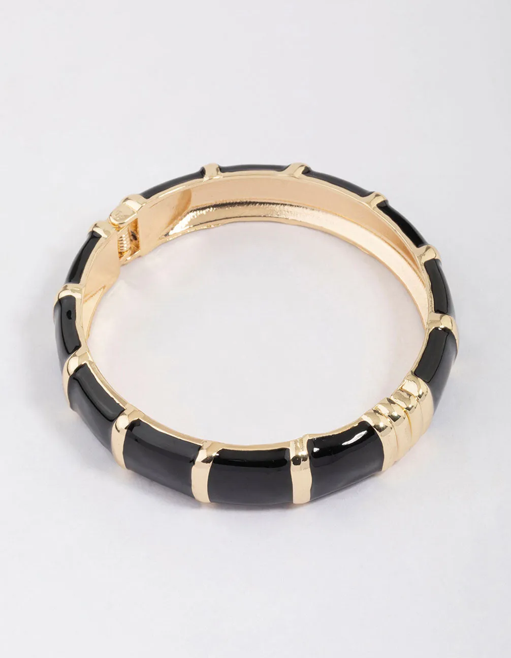 Black & Gold Square Bangle