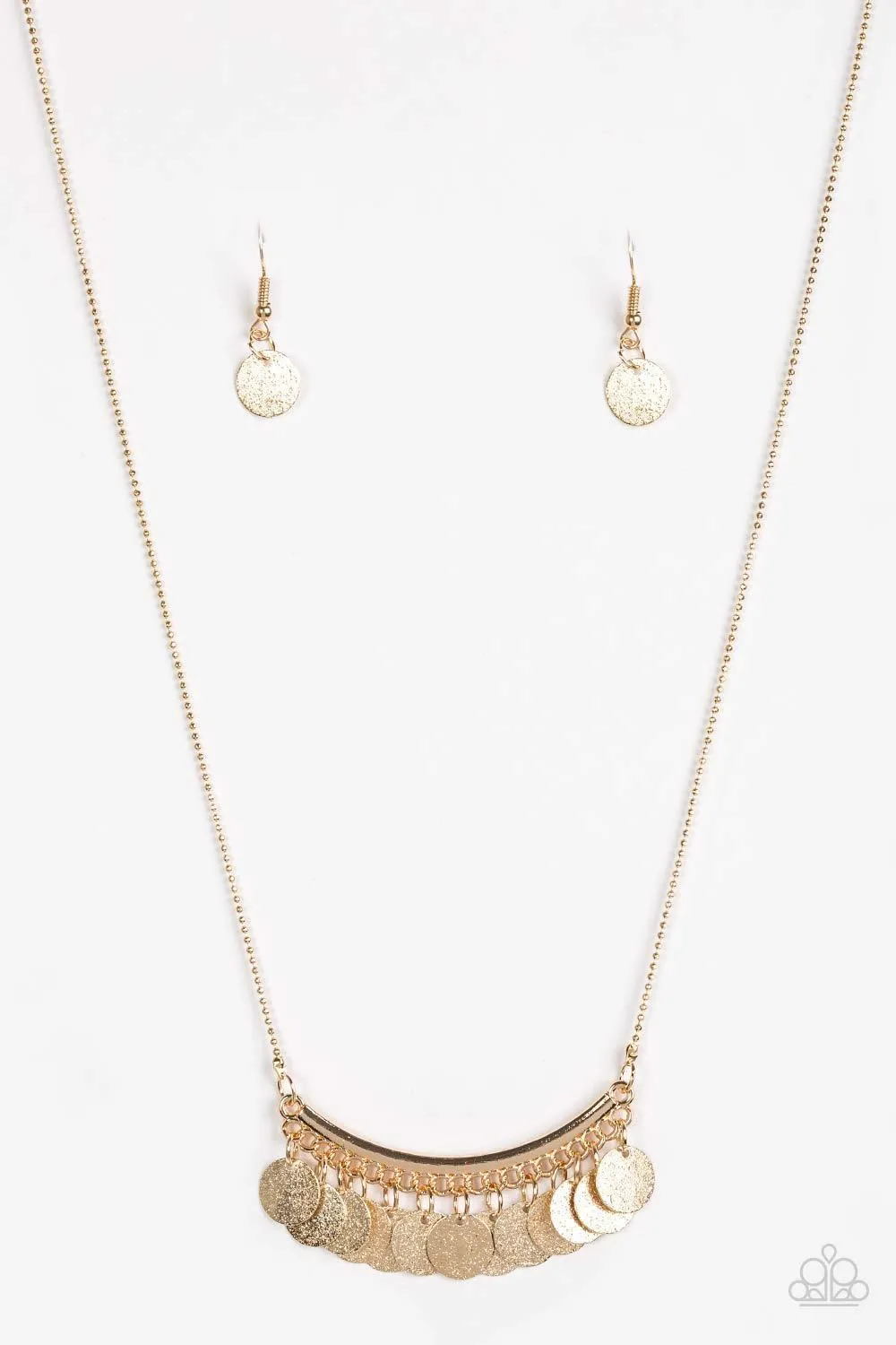 Bohemian Bombshell Gold Necklace - Paparazzi Accessories