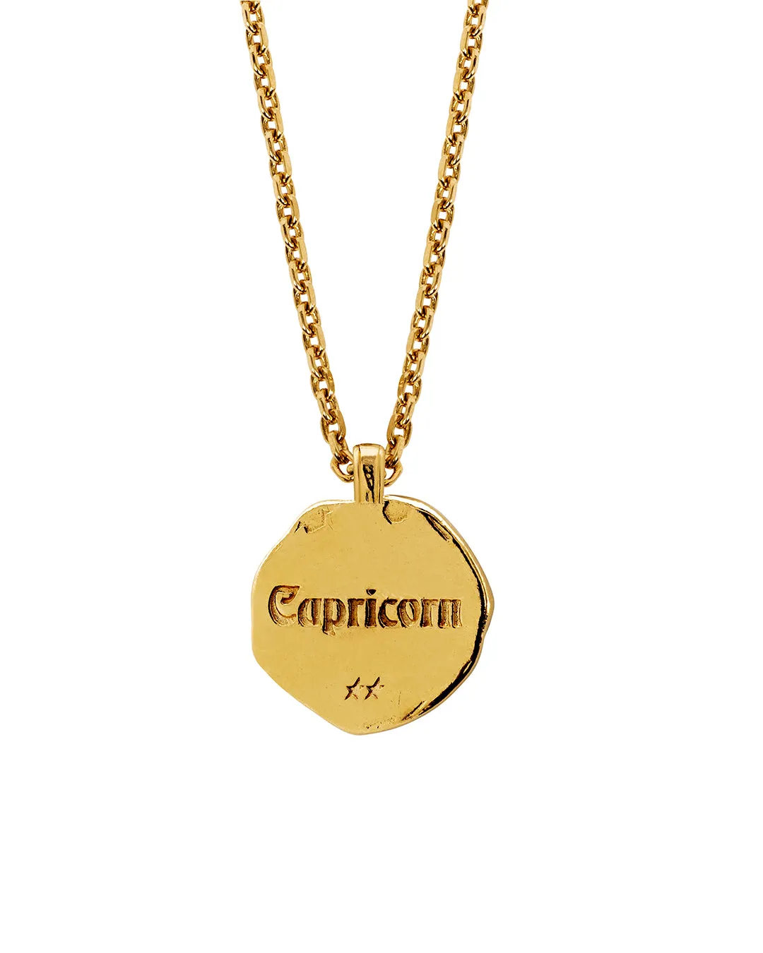 Capricorn Necklace Gold