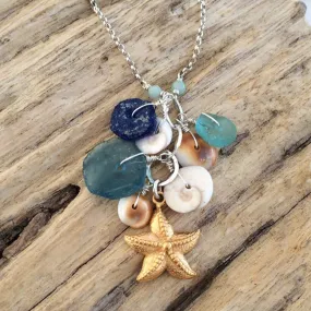 Carolina - Seaglass & Seashells Necklace