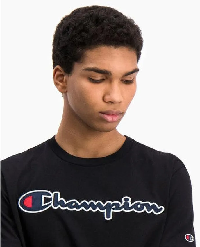 CHAMPION T-Shirt Logo Black 214194