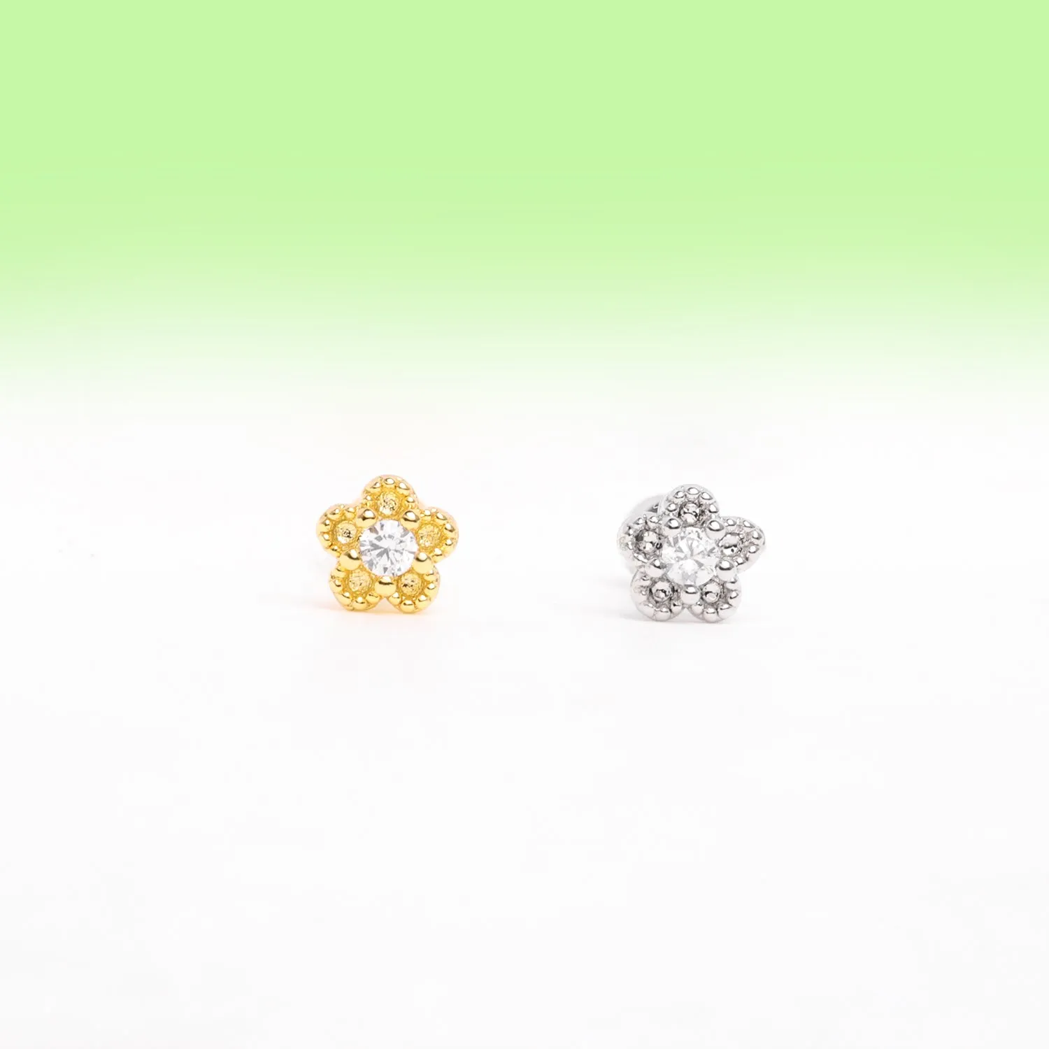 Charm Flower Stud