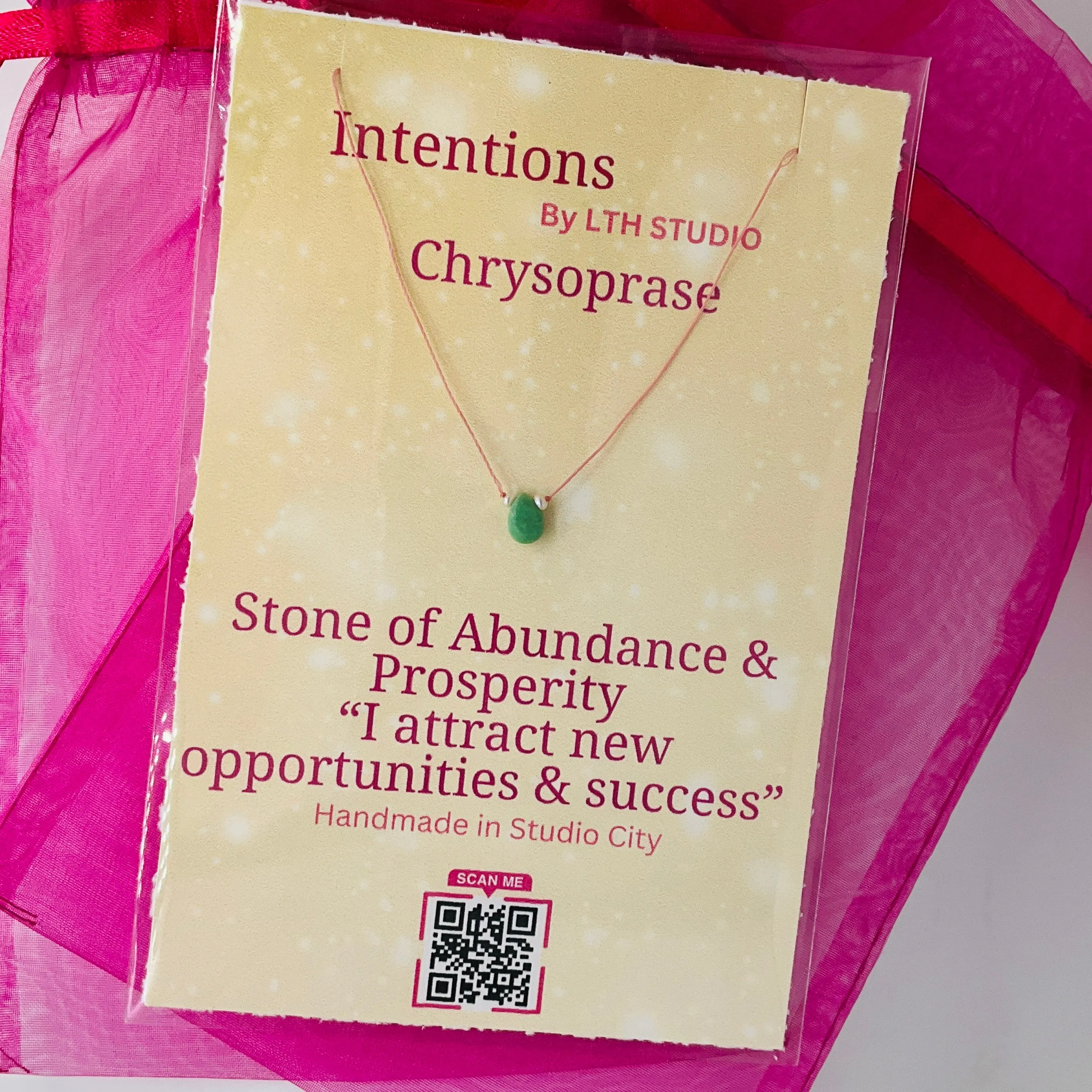 Chrysoprase Intention Necklace