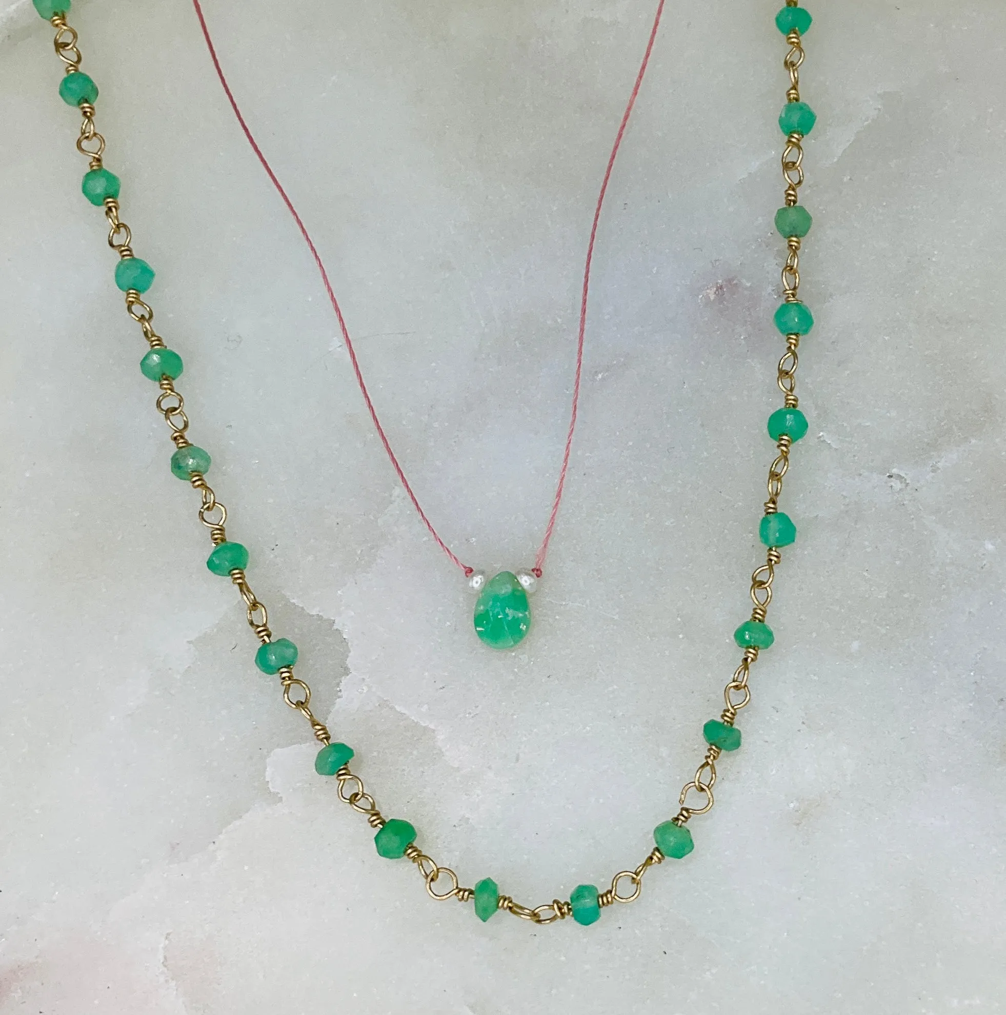 Chrysoprase Intention Necklace