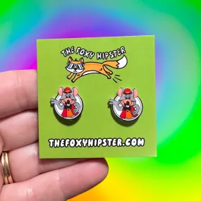 Chuck E Cheese Stud Earrings