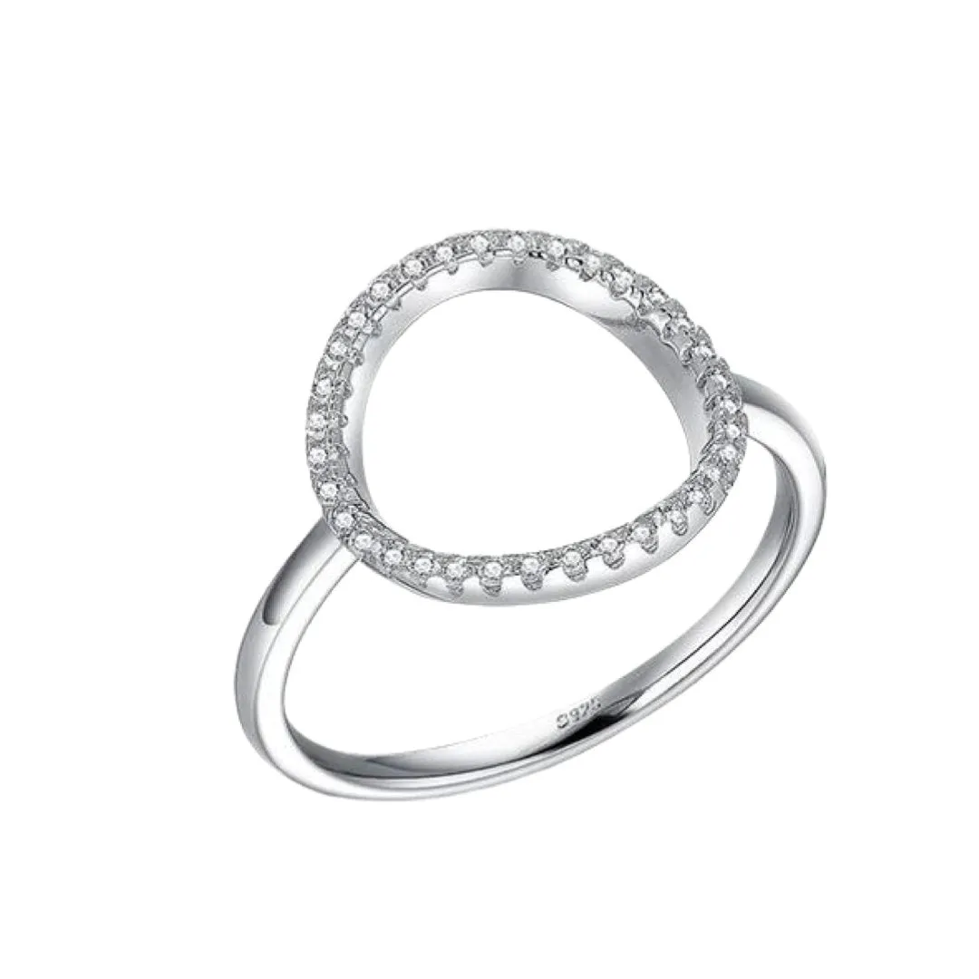 CIRCLE ZIRCONIA RING