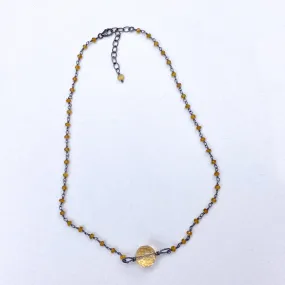 Citrine Gemstone chain Necklace