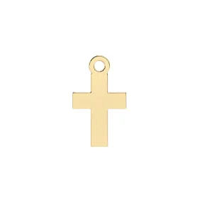 Cross Charm | 10k Yellow Gold