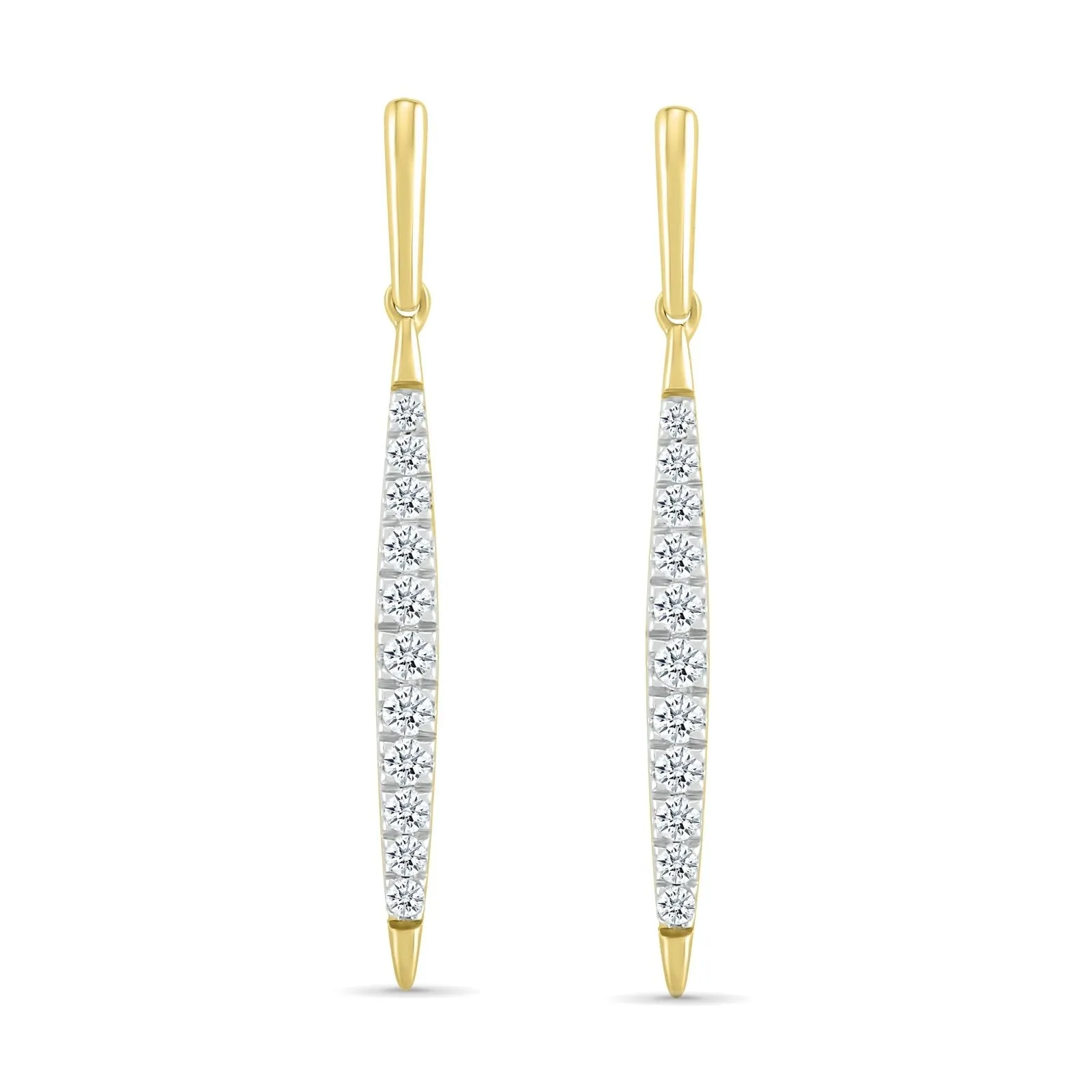 Diamond Dangle Stud Earrings