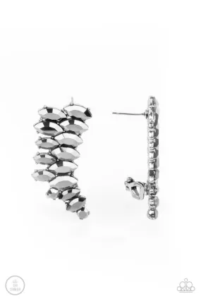 Explosive Elegance - Silver Earring