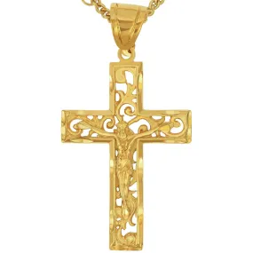 Filigree Cross Necklace Pendant with or without 20" Chain