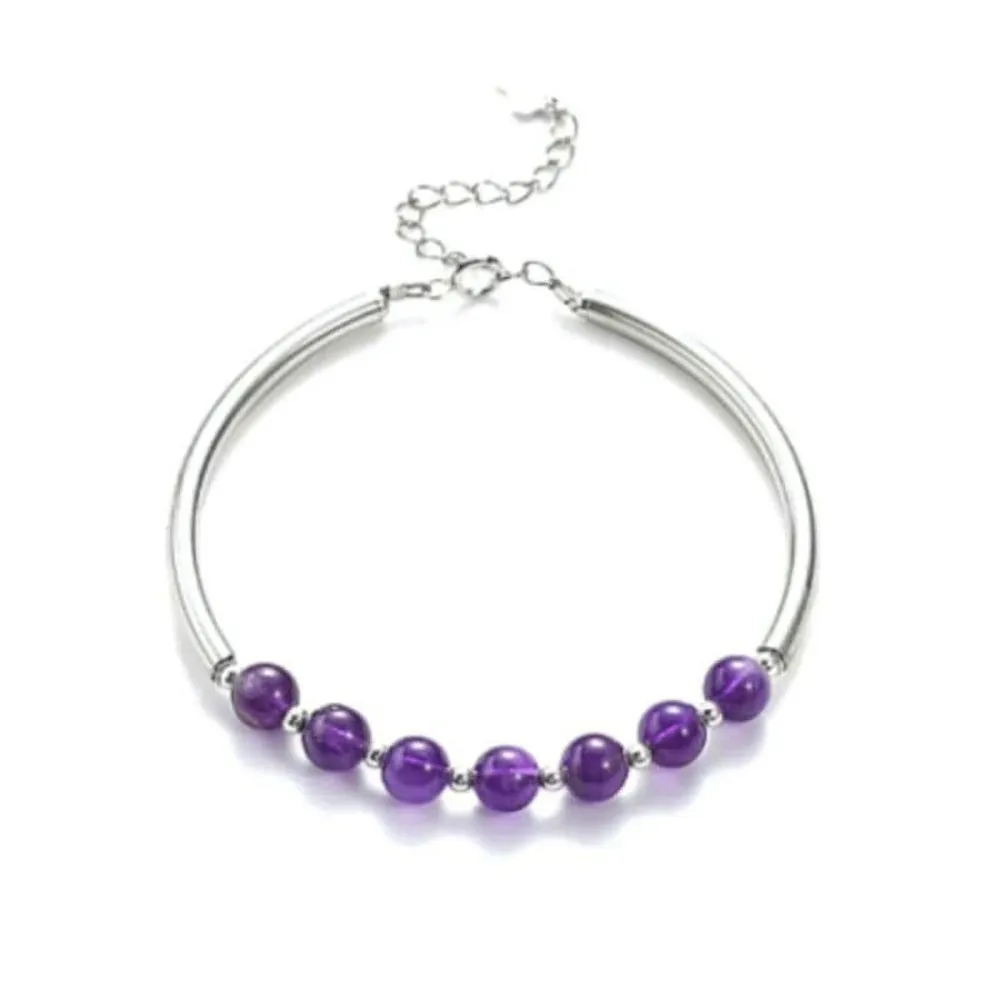 Fluorite Silver Bracelet