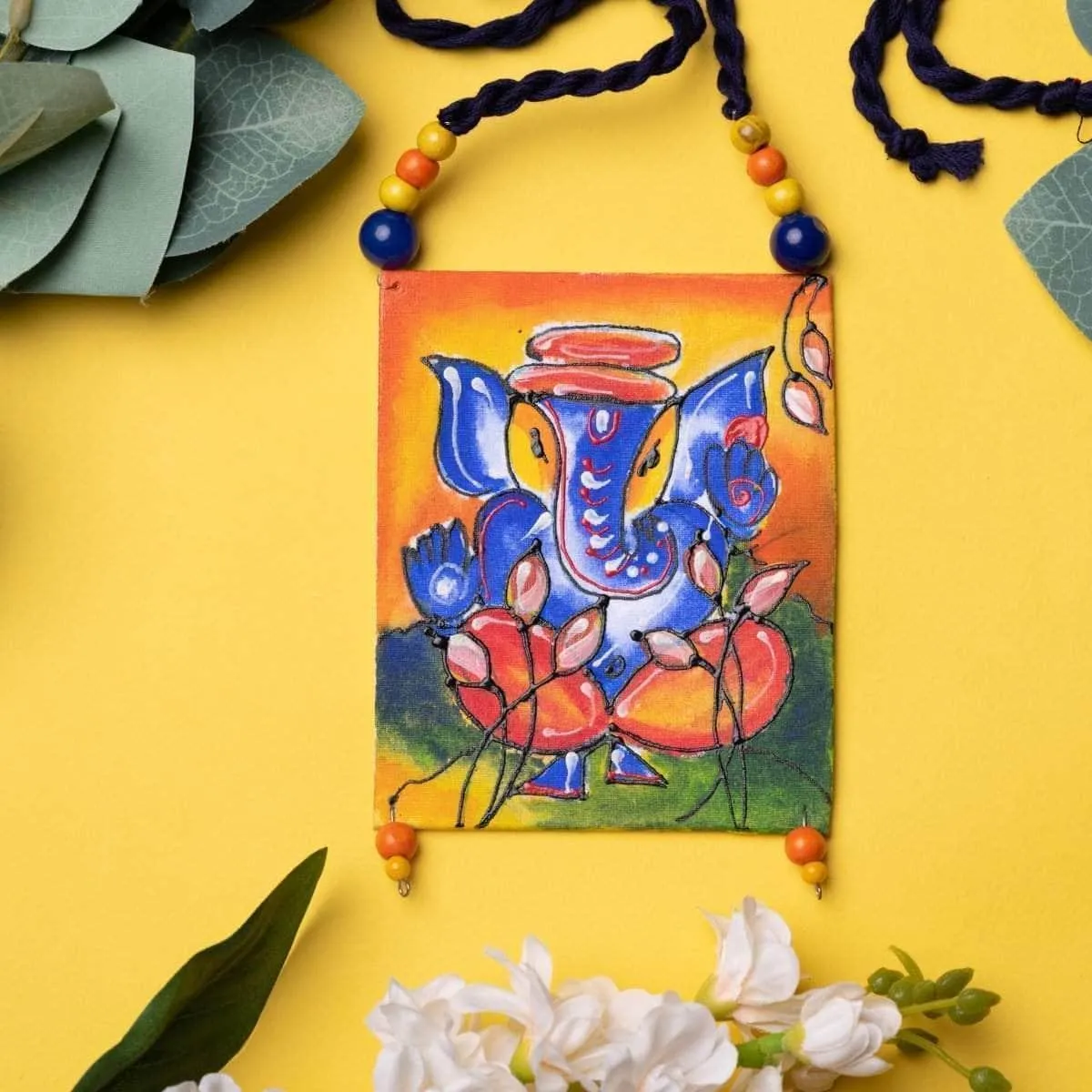 Gajaraj Handpainted Blue (Necklace)