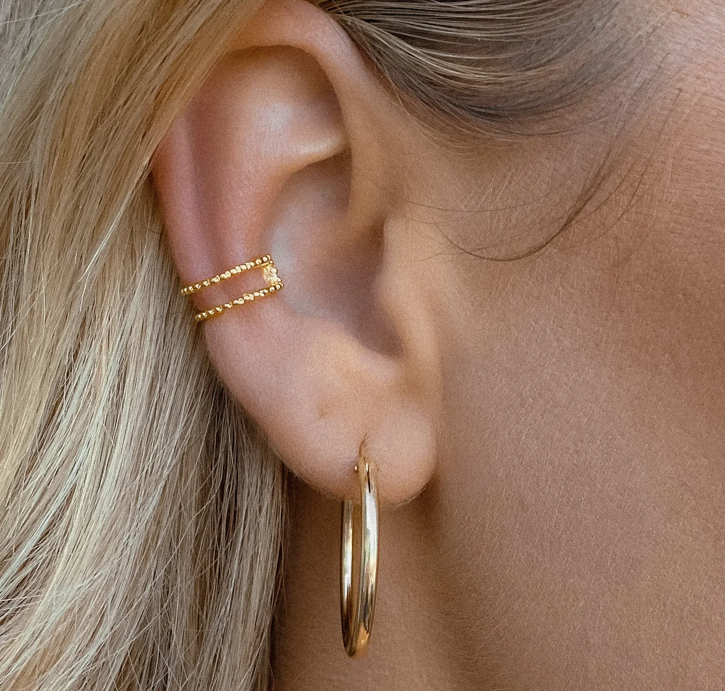 Gold ear cuff