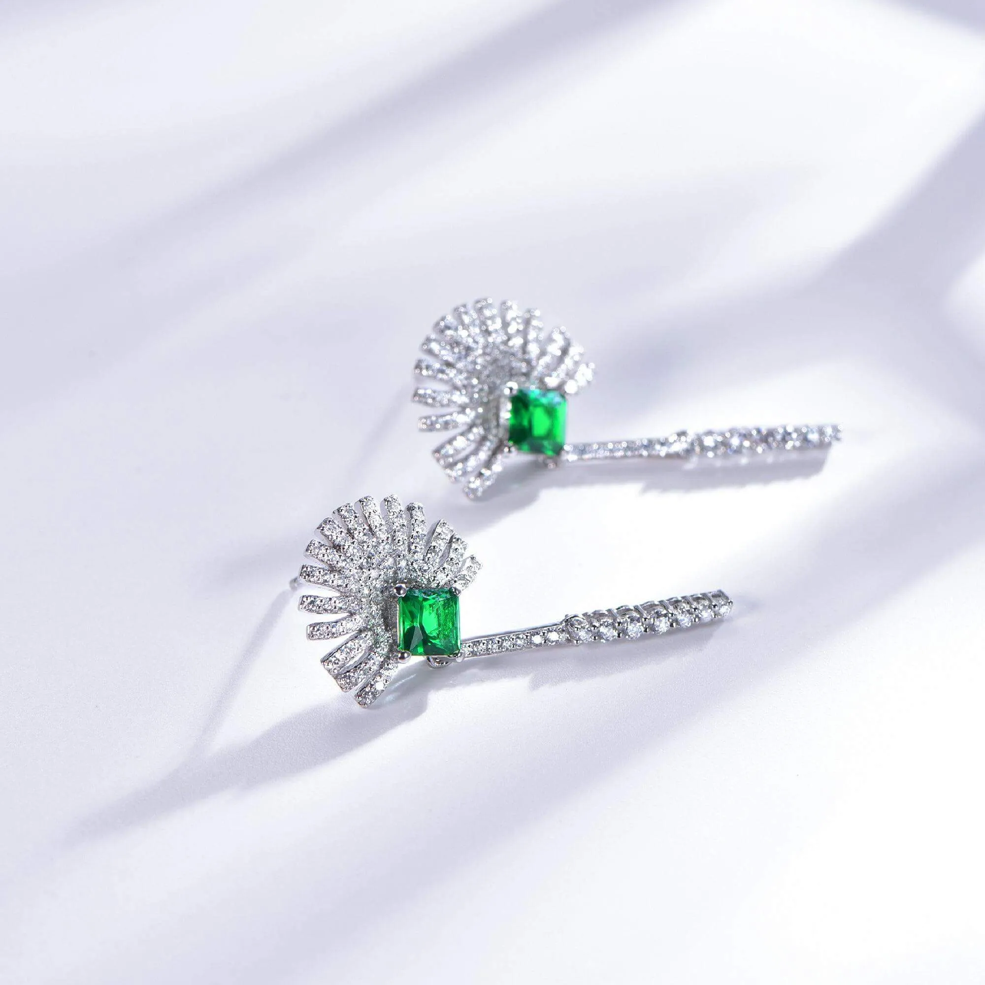 Gorgeous Emerald Green Drop Earrings