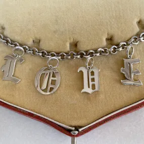 Gothic Letter Pendant O- Heirloom by Doyle Doyle