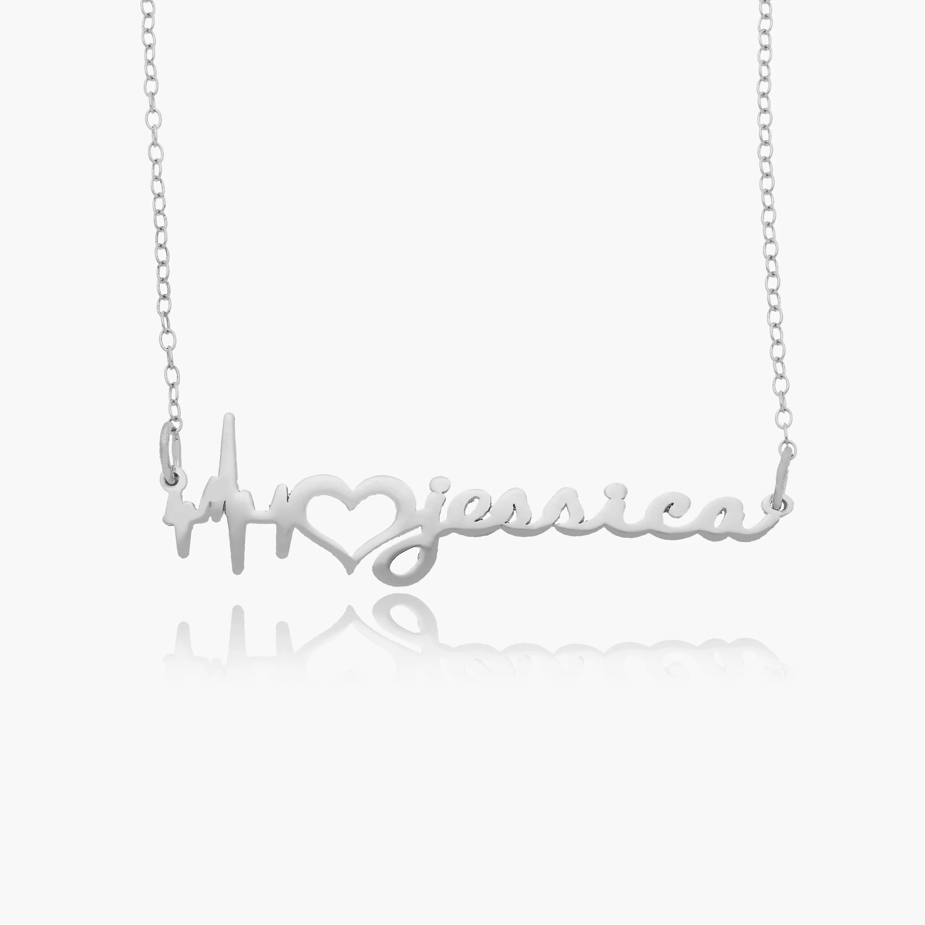 Heartbeat Name Necklace