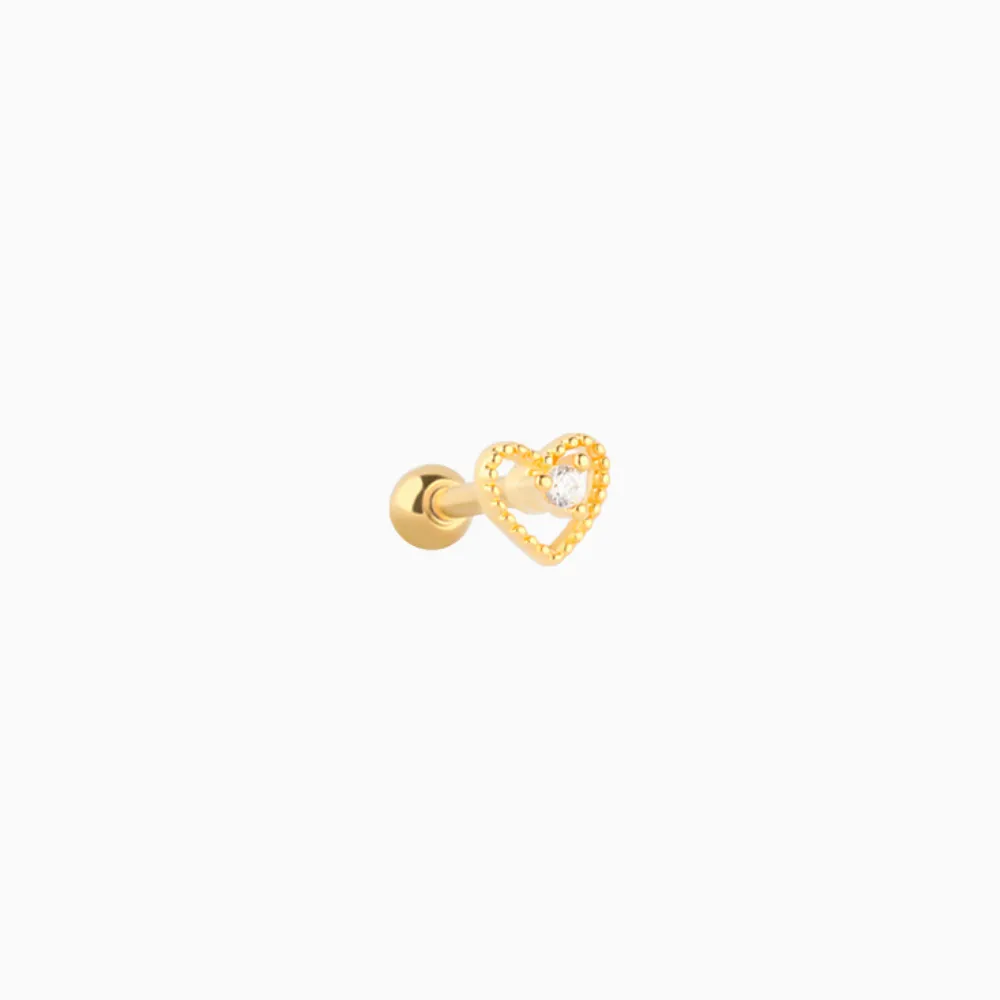 Hollow Heart Stud