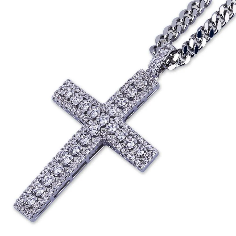 Iced Cross hiphop pendant