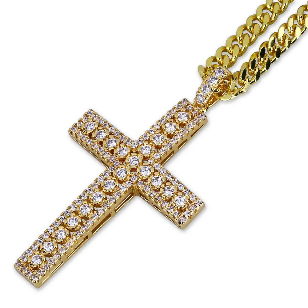 Iced Cross hiphop pendant