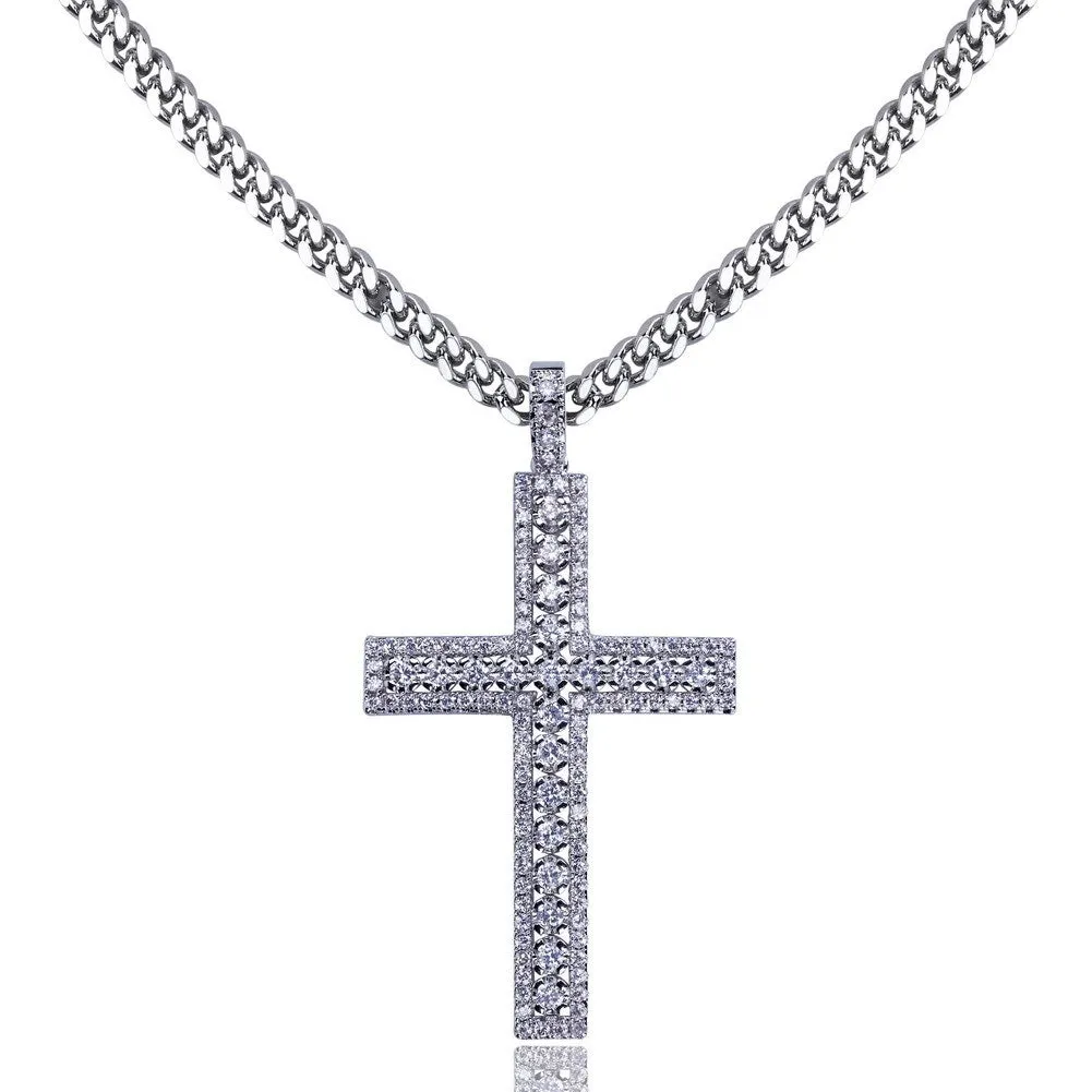 Iced Cross hiphop pendant