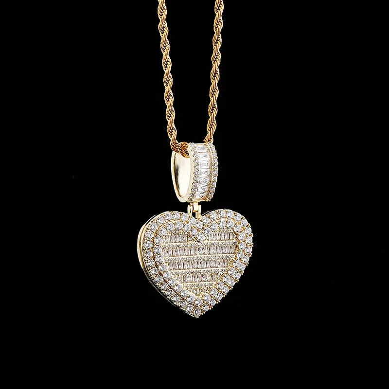 Iced Heart Pendant