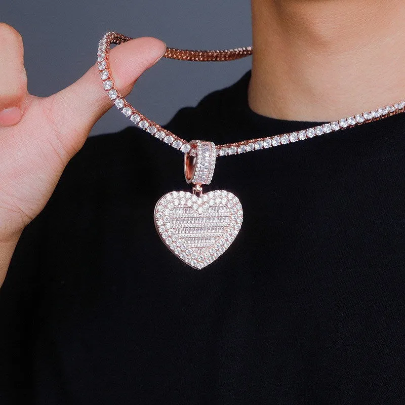 Iced Heart Pendant