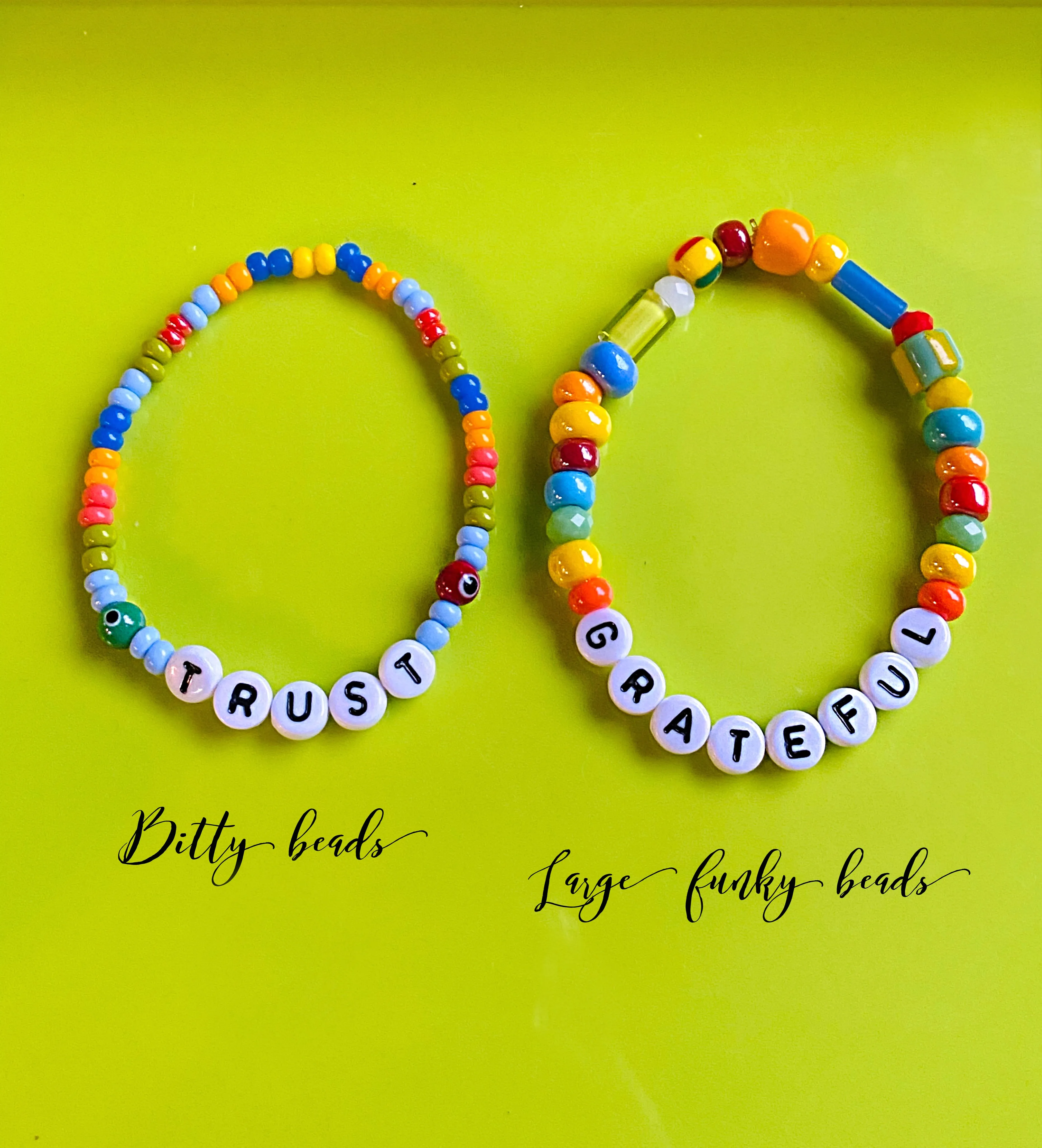 Just Say It: Custom WORD bracelets