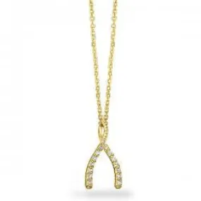 KC designs Diamond Wishbone Pendant