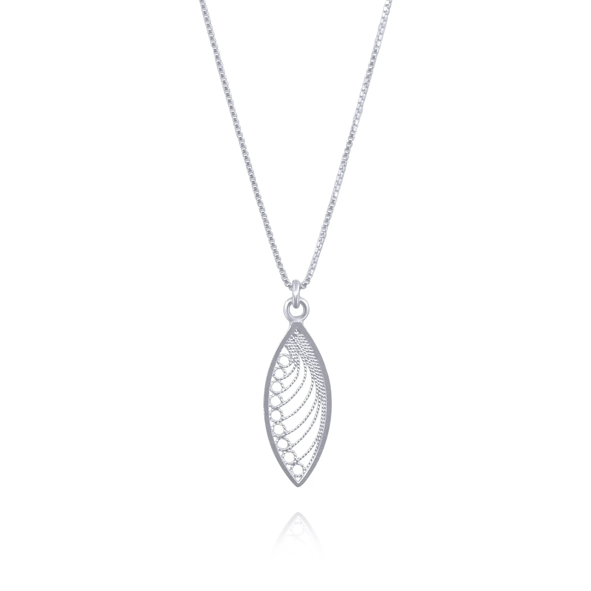 KHAYA SILVER SMALL PENDANT NECKLACE FILIGREE