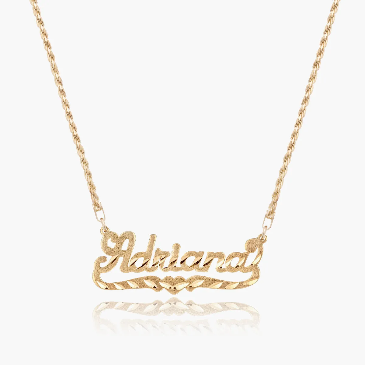 Kid's Diamond Cut Name Necklace