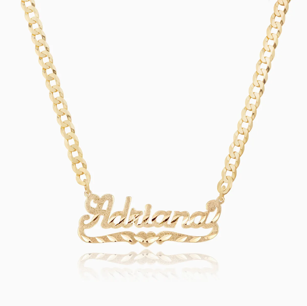 Kid's Diamond Cut Name Necklace