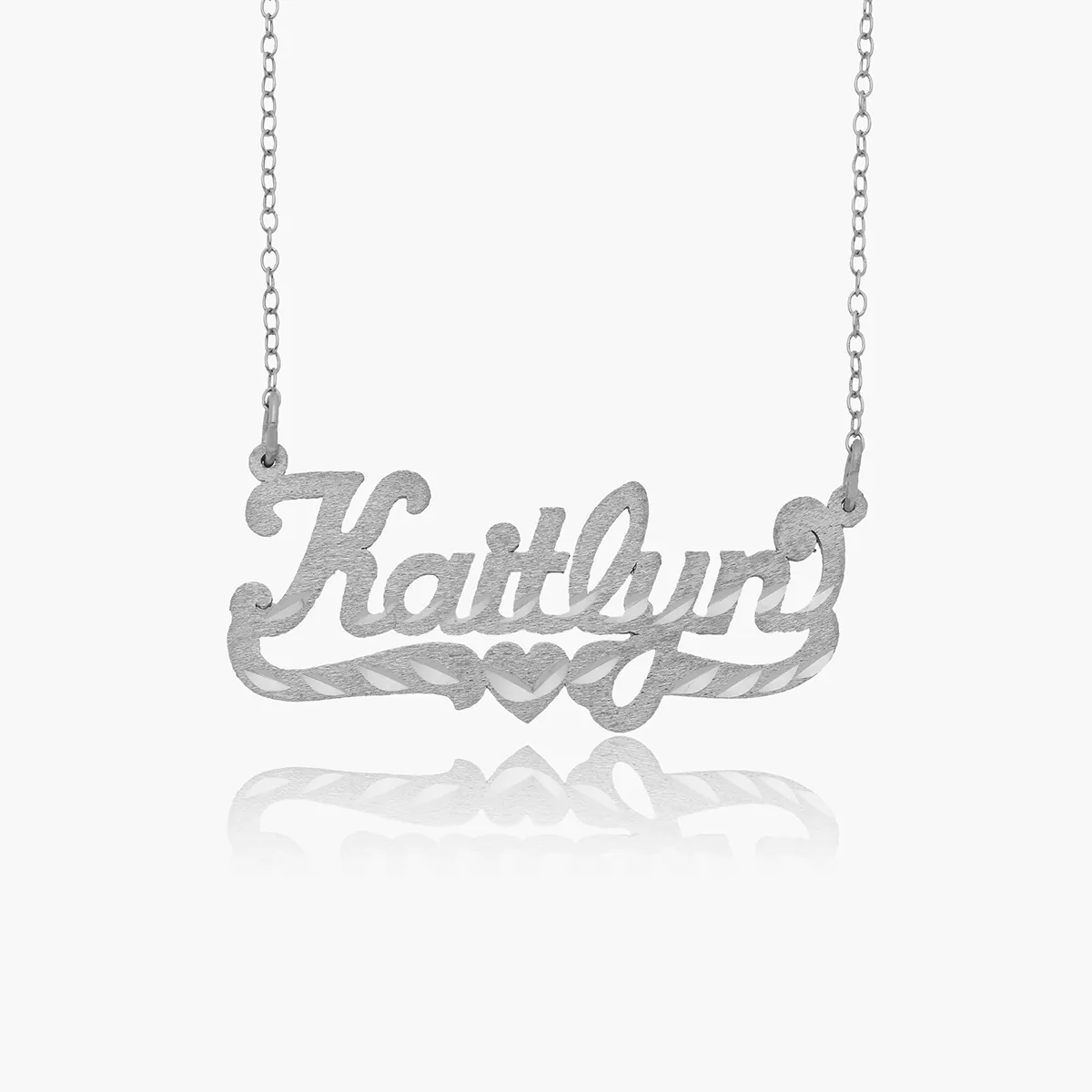 Kid's Diamond Cut Name Necklace