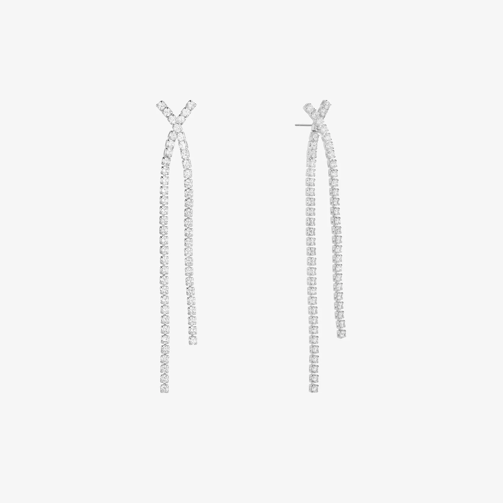 Kriss Kross Drop Earring