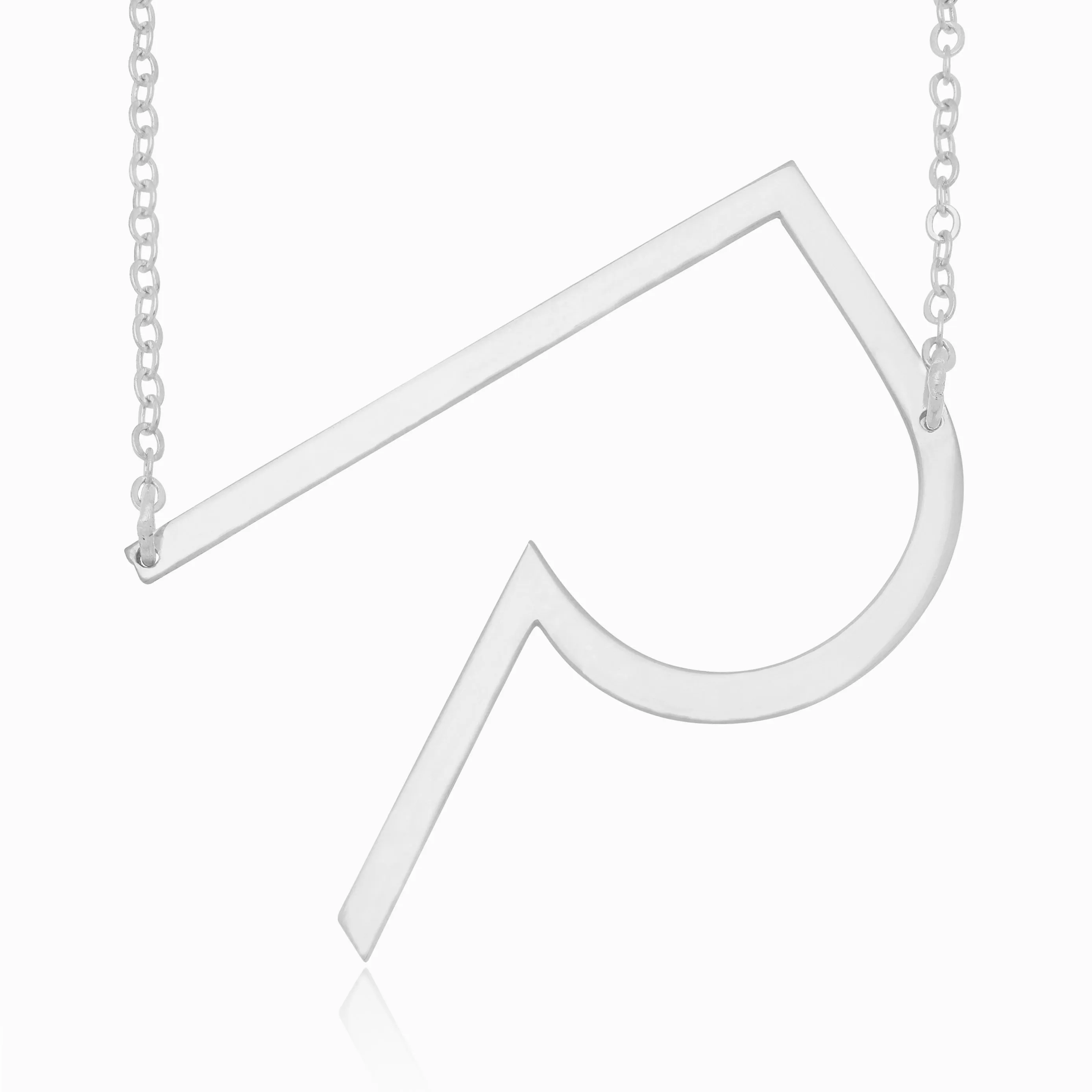 Large Initial Necklace